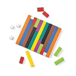 hand2mind Wood Cuisenaire Rods (74 Piece Set)